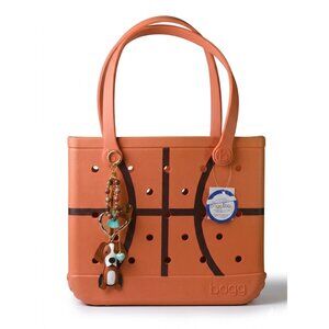 Bogg Bag Baby Slam Dunk Basketball Tote 15in w Handcrafted Dog Charm Keychain